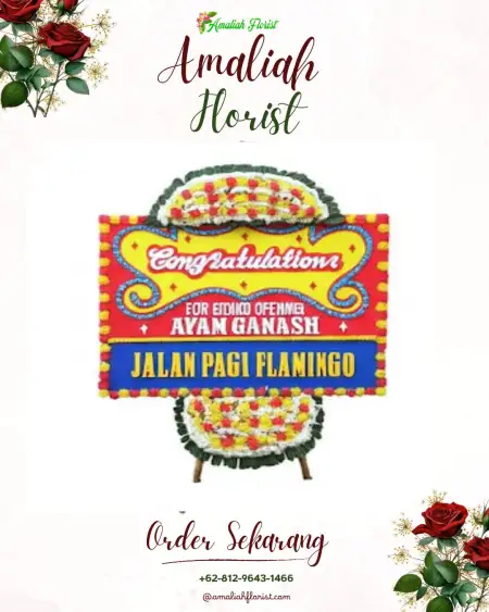 Sewa Papan Bunga Air Raja